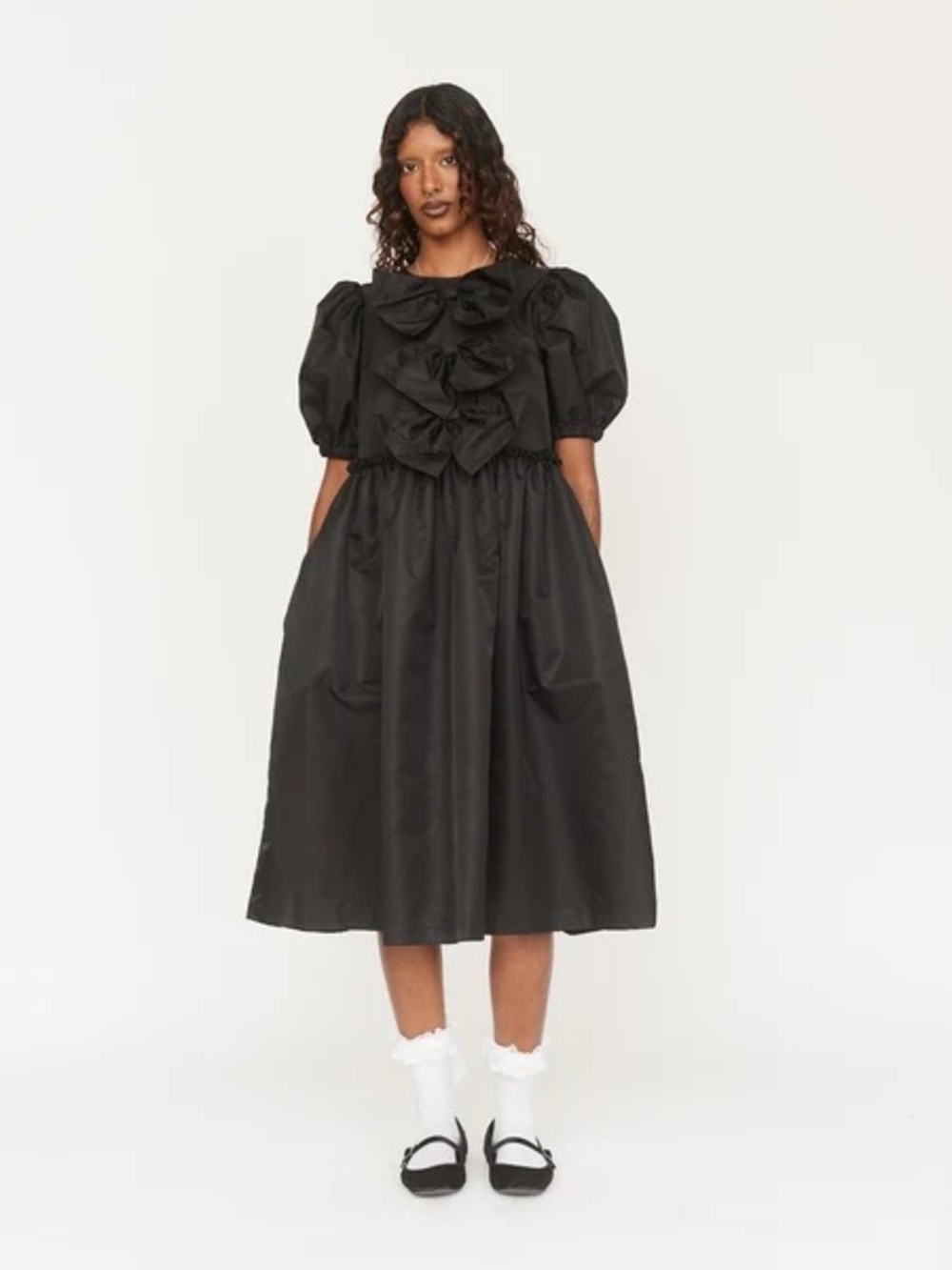 🖤 Lazy Oaf Disco Bow Black Dress